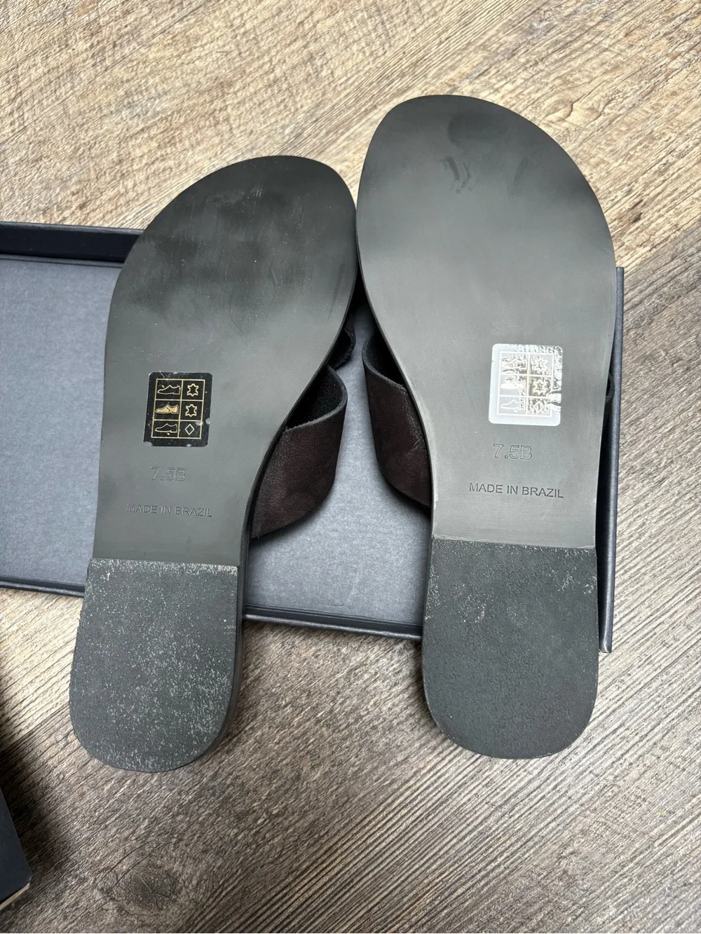 Splendid Black Crisscross Slide Sandals - Picture 2 of 2